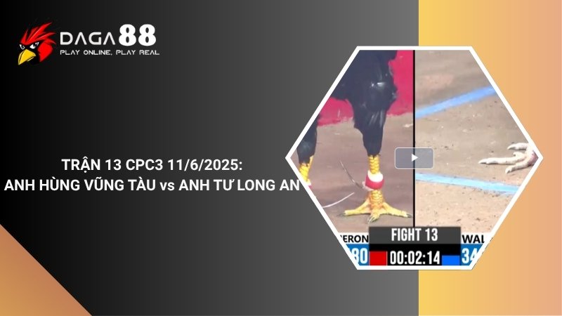 TRẬN 13 CPC3 11/6/2025 : ANH HÙNG VŨNG TÀU vs ANH TƯ LONG AN