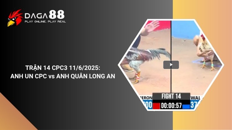 TRẬN 14 CPC3 11/6/2025 : ANH UN CPC vs ANH QUÂN LONG AN